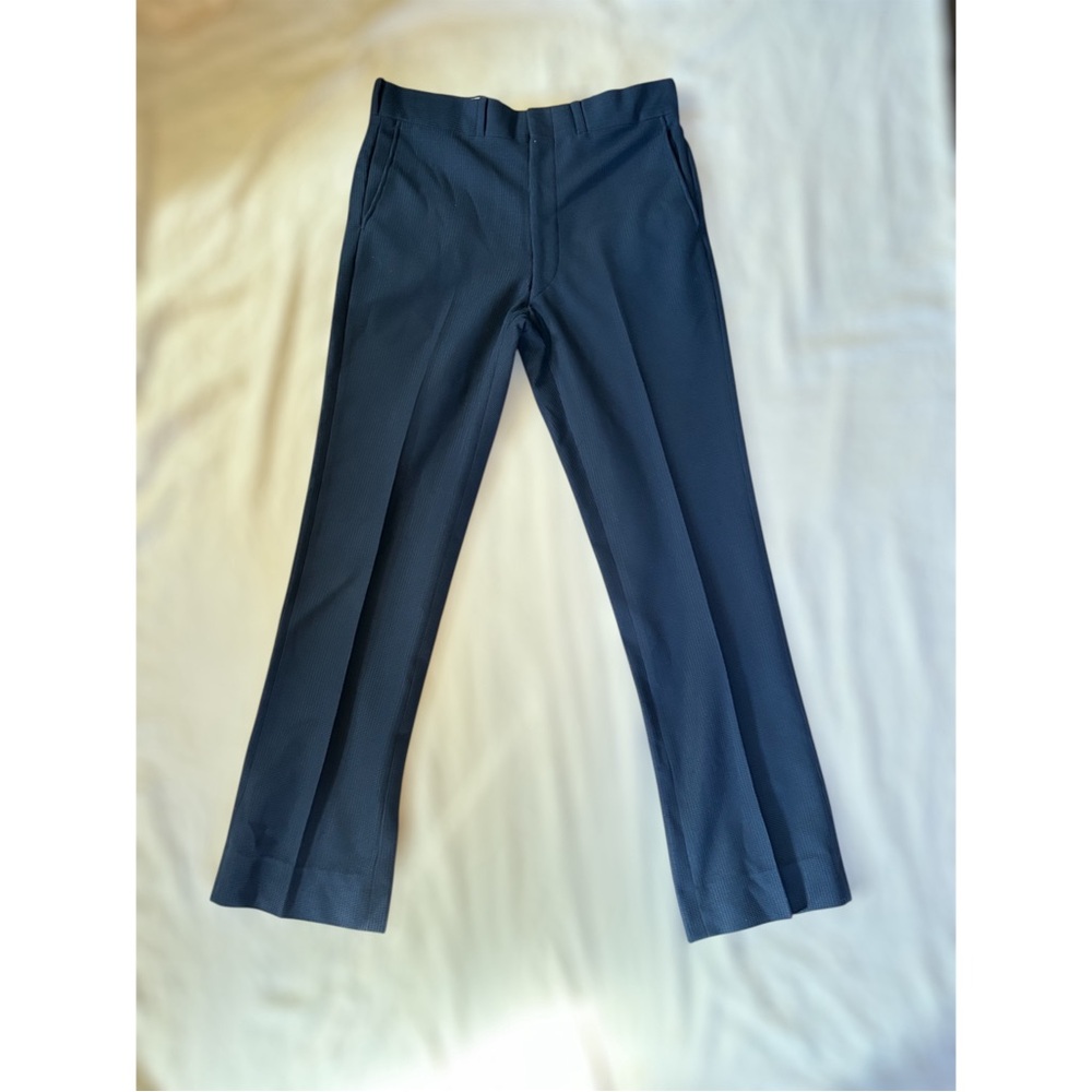 Vintage Navy Blue Knitted Slacks
